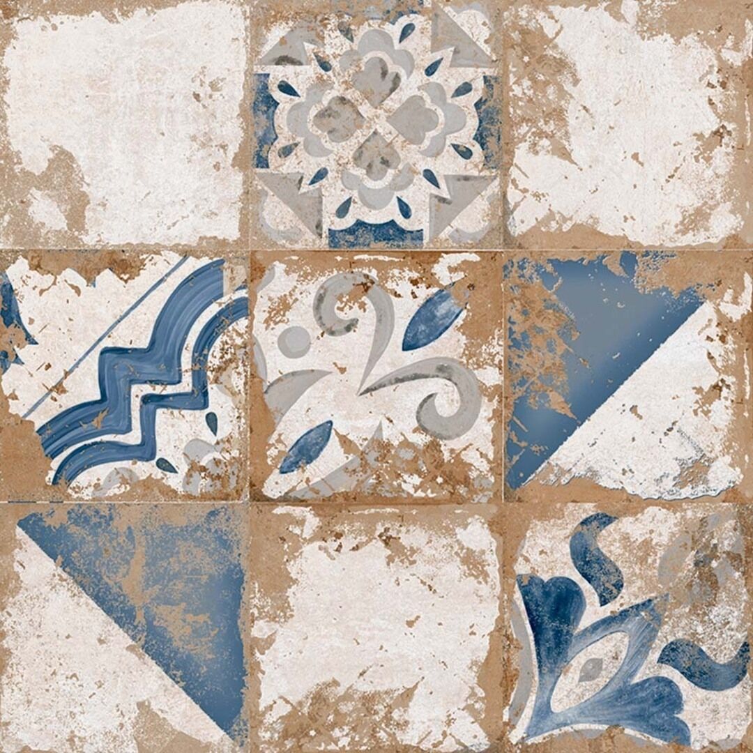 На пол Memory 7 Azul Brillo 58x58 - фото 4