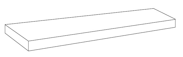 620070001672 Ступень Volcano Antracite Scalino Angolare Sx 33X120