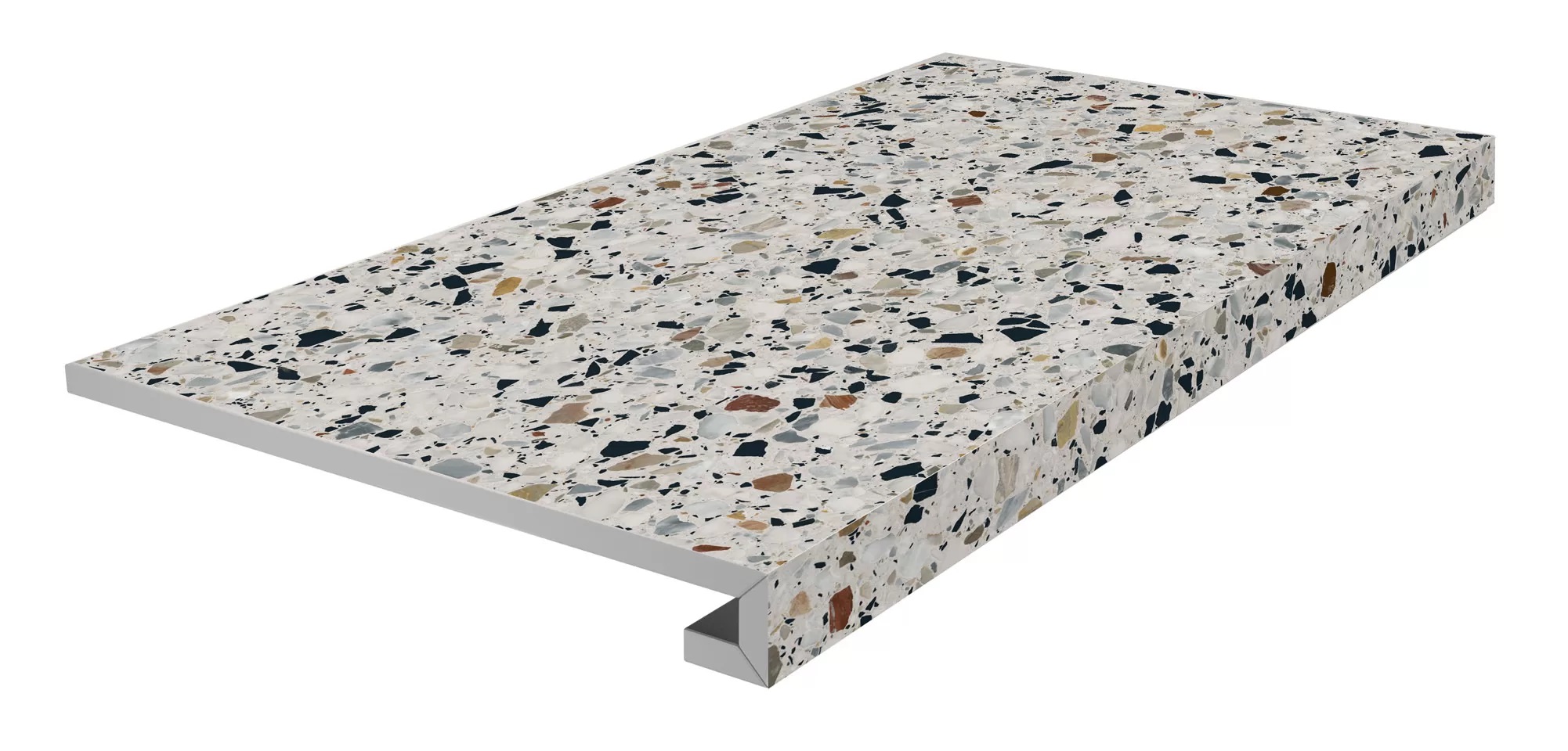 KM6060G0001RGCF Ступень Бричиола Фронтальная клееная белый матовый обрезной 33x60x0.9