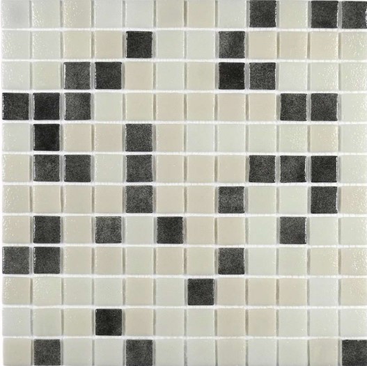 На пол Стеклянная мозаика Atlantis Nero 315*315