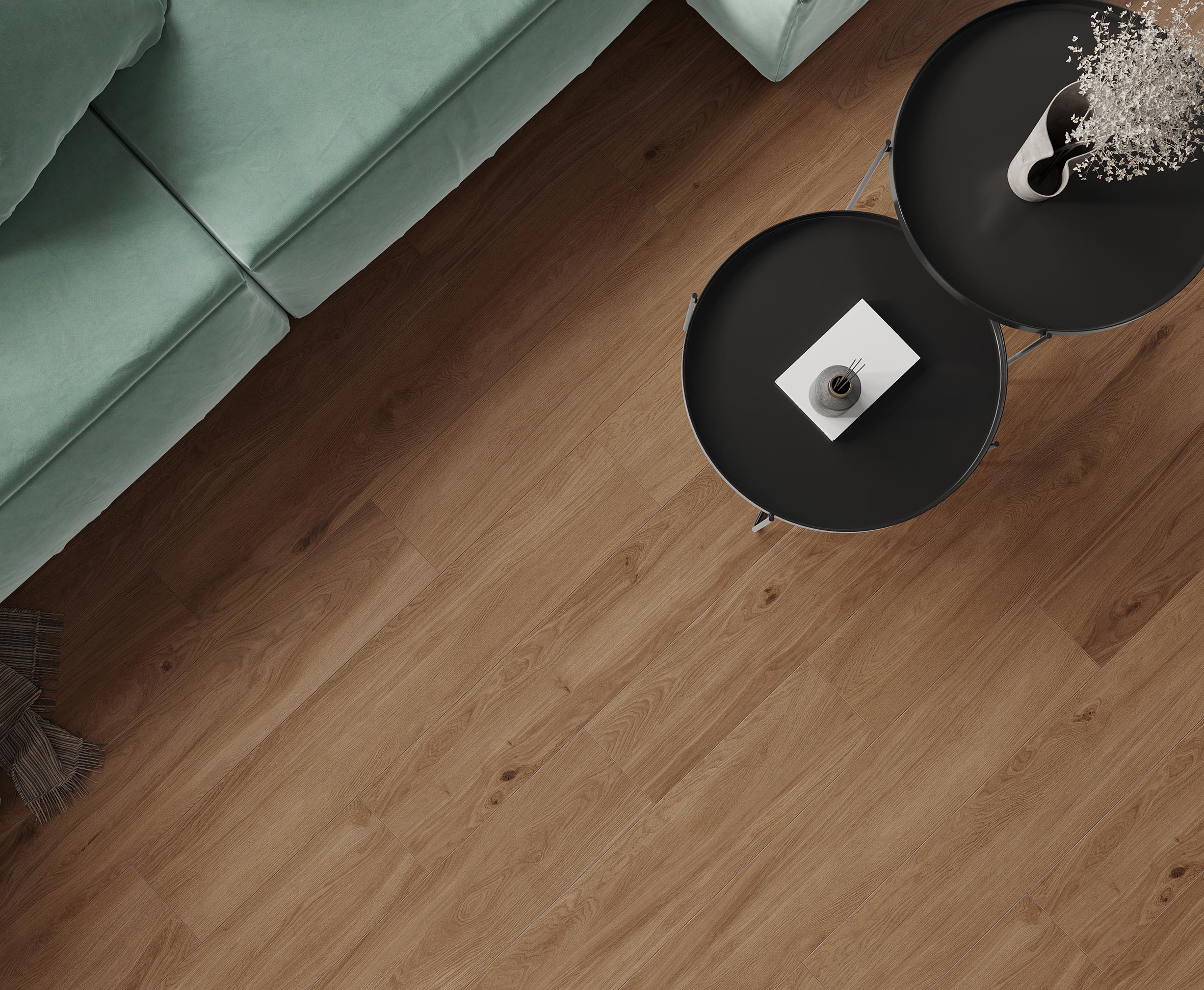 На пол Canarium Brown Коричневый 120х20 Матовый Структурный - фото 17