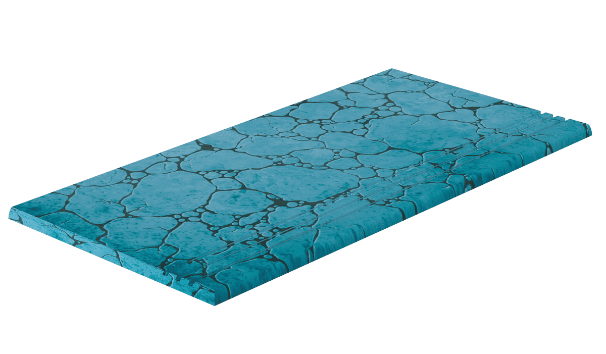 BBSCL Ступень Natural Series Blue Bead Left Antislip 33х66