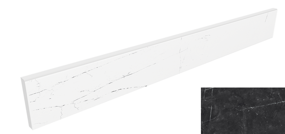 Skirting/VS03_NS/7x60 Плинтус Vision VS03 Black 60x7 Неполированный