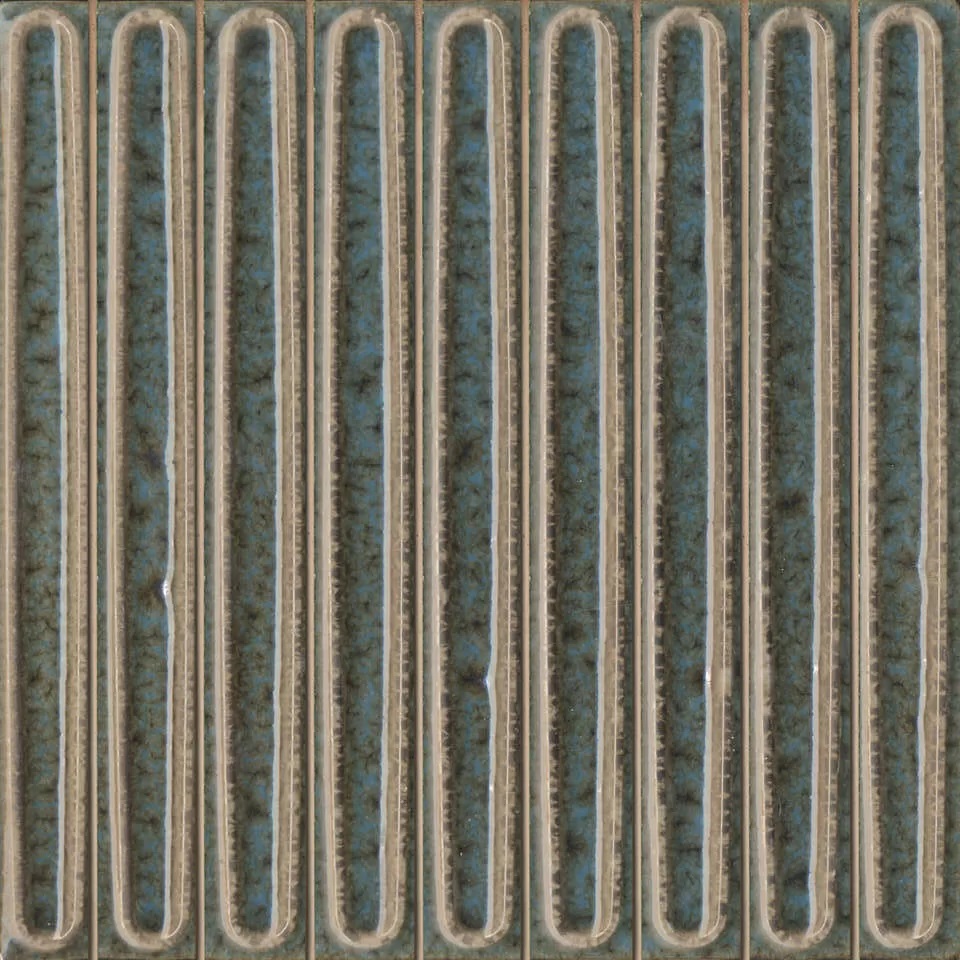 KMD2SOB002BN Декор Далия Чипсет бирюзовый тёмный глянцевый 20x20x0.95