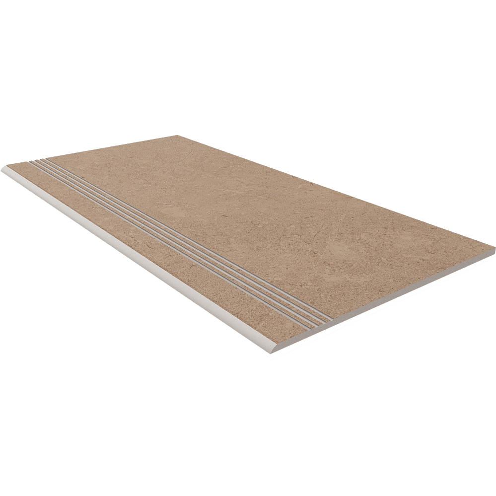 Steptrade/GO01_NS/30x60x10 Ступень Gobi GO01 Beige неполированный с насечками 30x60