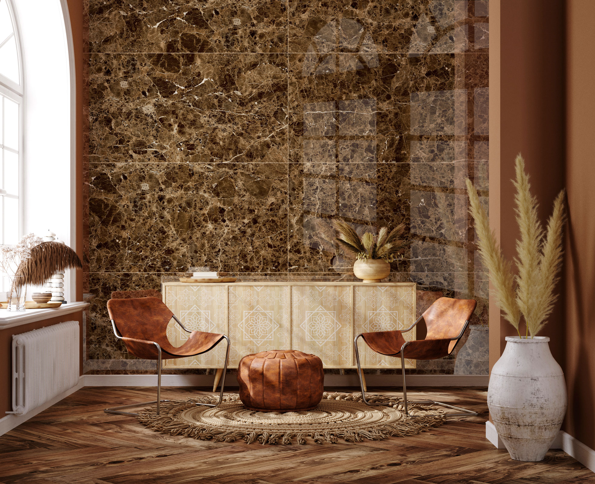 GT120604904HPR На пол Dark Emperador Коричневый суперполировка 60x120 - фото 6