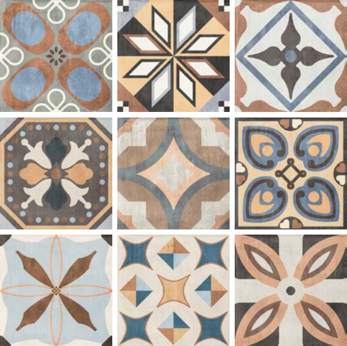 PCOMX На пол Patchwork Colors mix