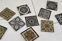 ВБ 13 Декоративная вставка Стекло Классик платина 6.6х6.6 - фото 7