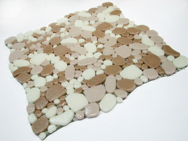 E-046 На пол Gravel Бежево-белый микс гравий антислип 30.5x30.5 - фото 2