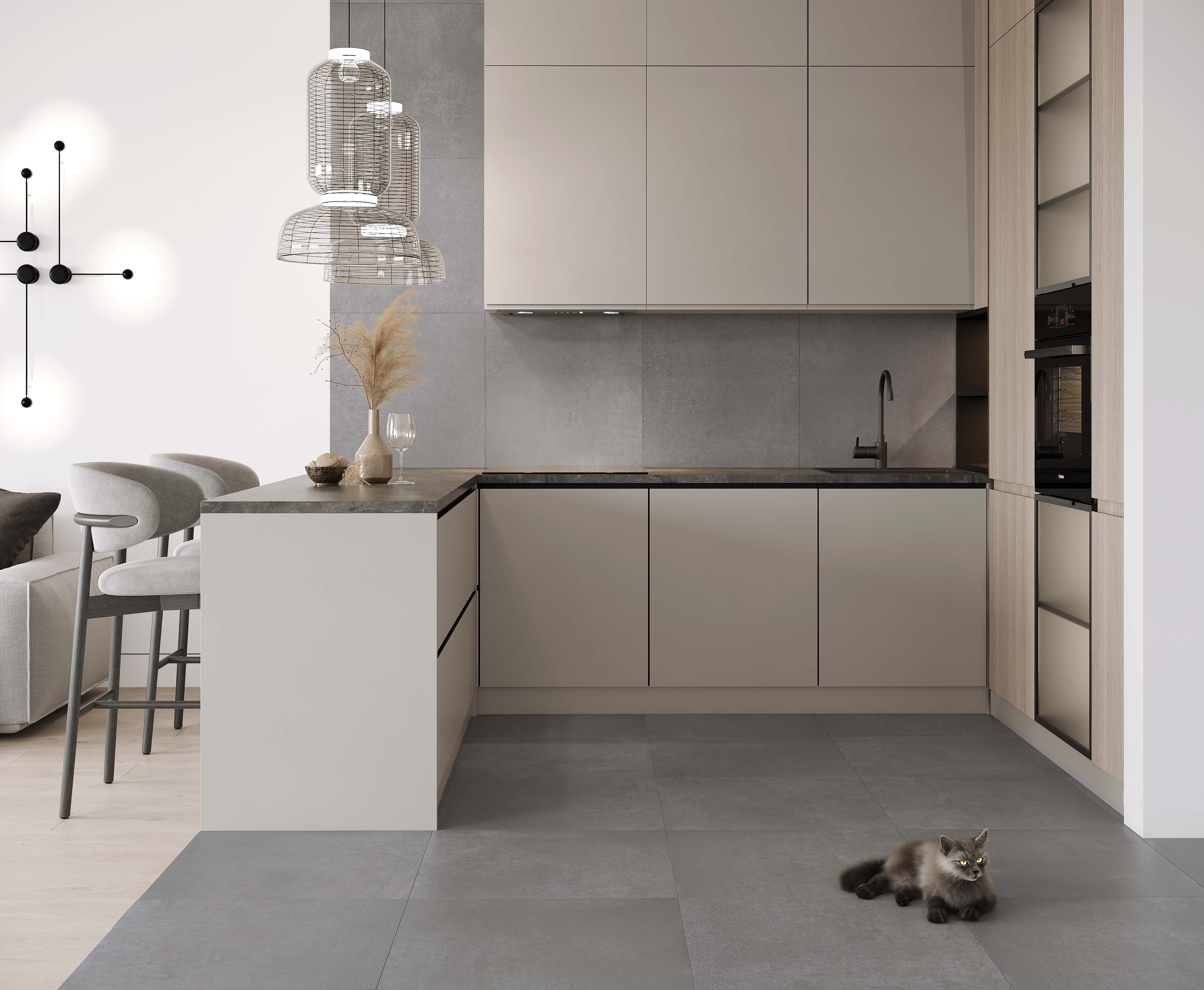 На пол Betonhome Светло-серый 60х120 - фото 31