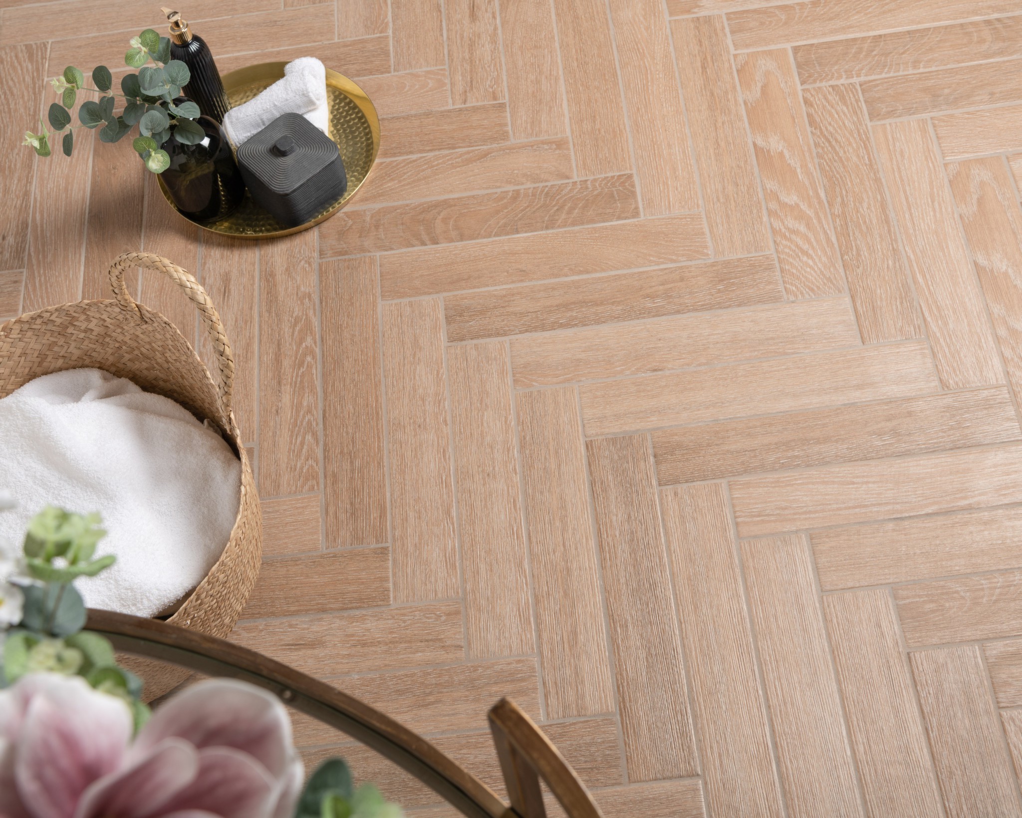 На пол Ancona Chevron Chocolat 8x40 - фото 10