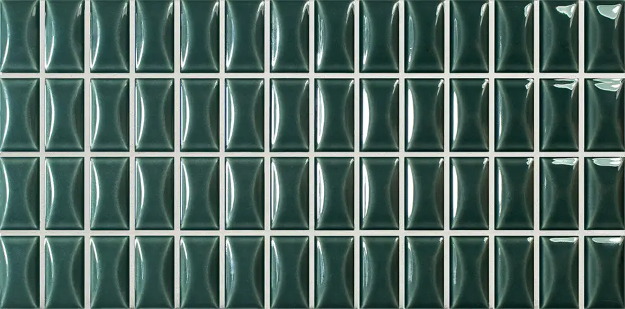 135551 На стену 3D Bars Bevel Emerald Gloss 12.5x25