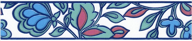 DT/B82/6000 Бордюр Кашида Голубой 25*5.4