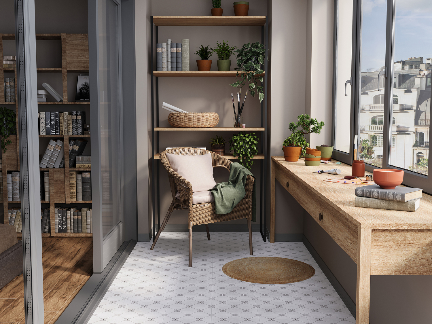 C-MO4A453D Декор Motley Многоцветный цветок - фото 2