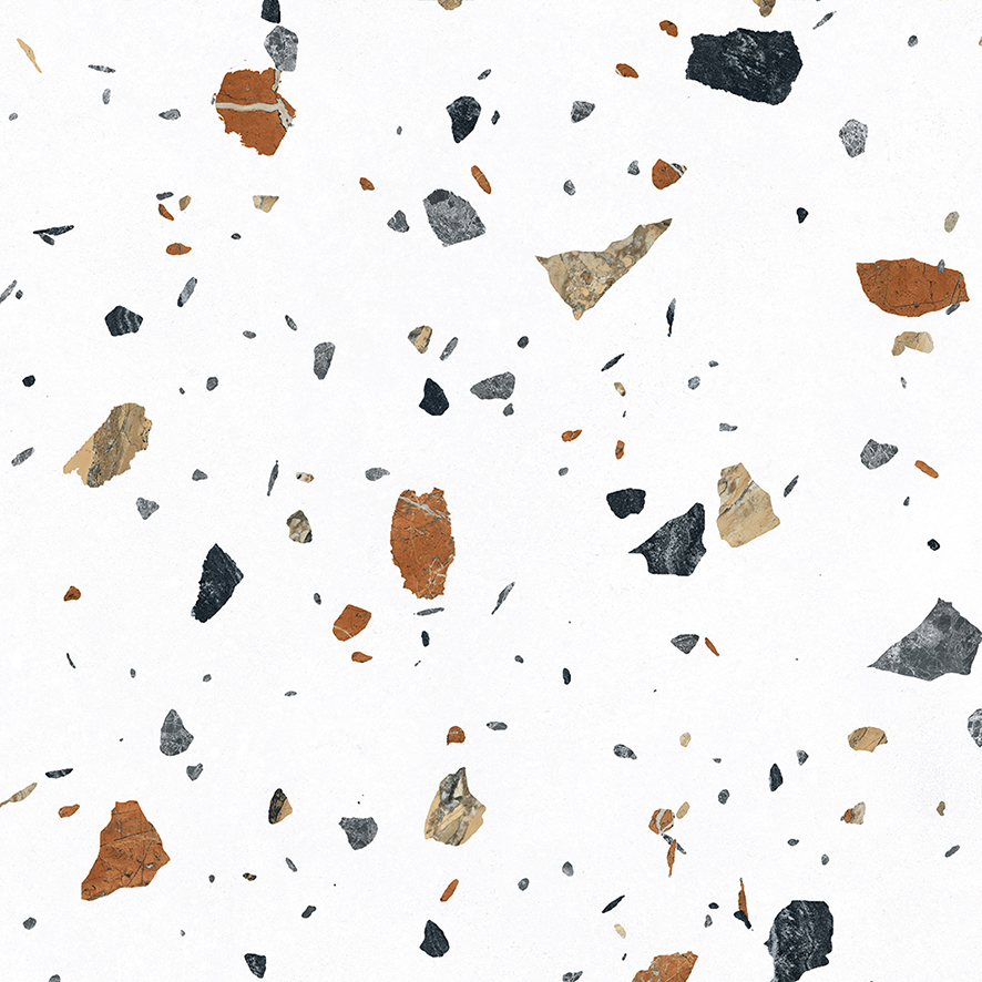 На пол Terazzo Bianco Цветной матовый карвинг 60х60 - фото 12