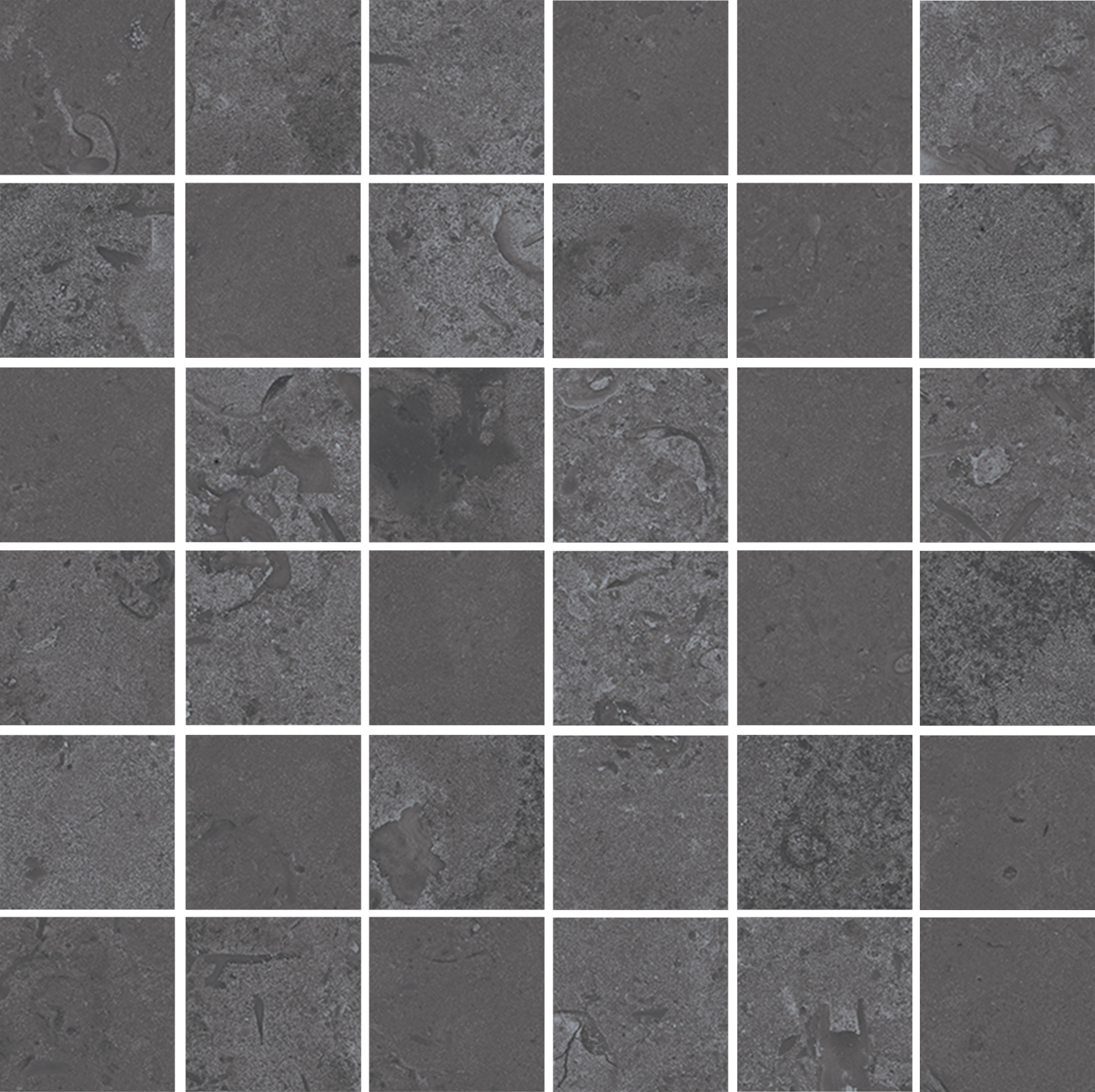 DD205120/MM Декор Про Лаймстоун Серый темный матовый мозаичный 9мм - фото 4