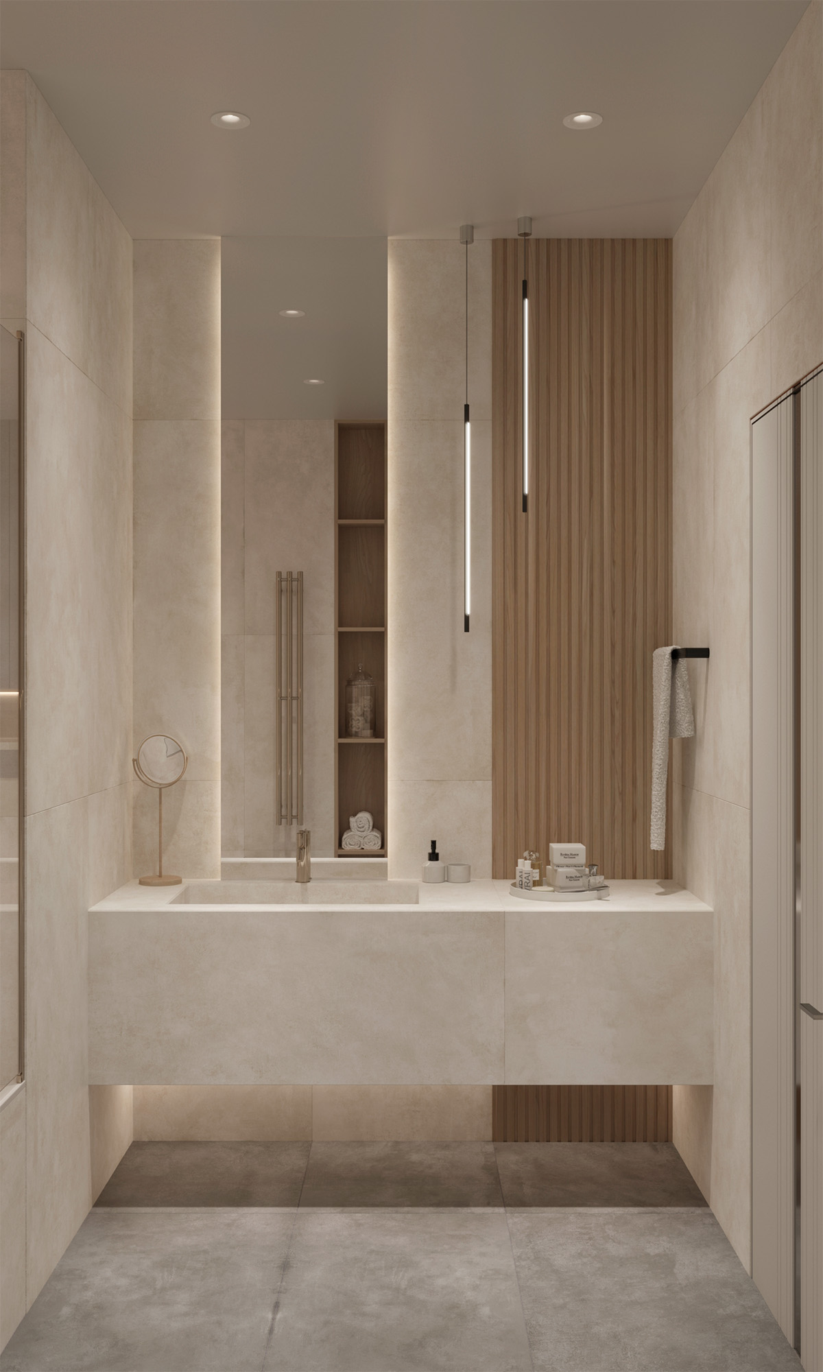 RT7005-A На пол Cementum Light Grey Matt Rustic 60x120 - фото 11