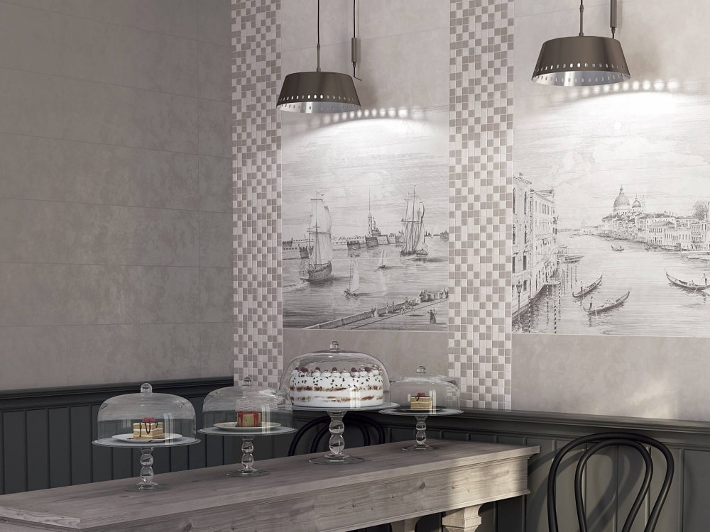 12107R На стену Город на воде Серый - фото 2