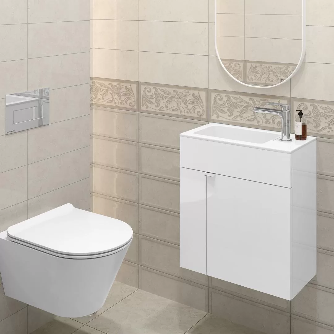 OS/A158/SG1687 Декоративная вставка Монсанту Бежевый Светлый 7.2х7.2 - фото 9