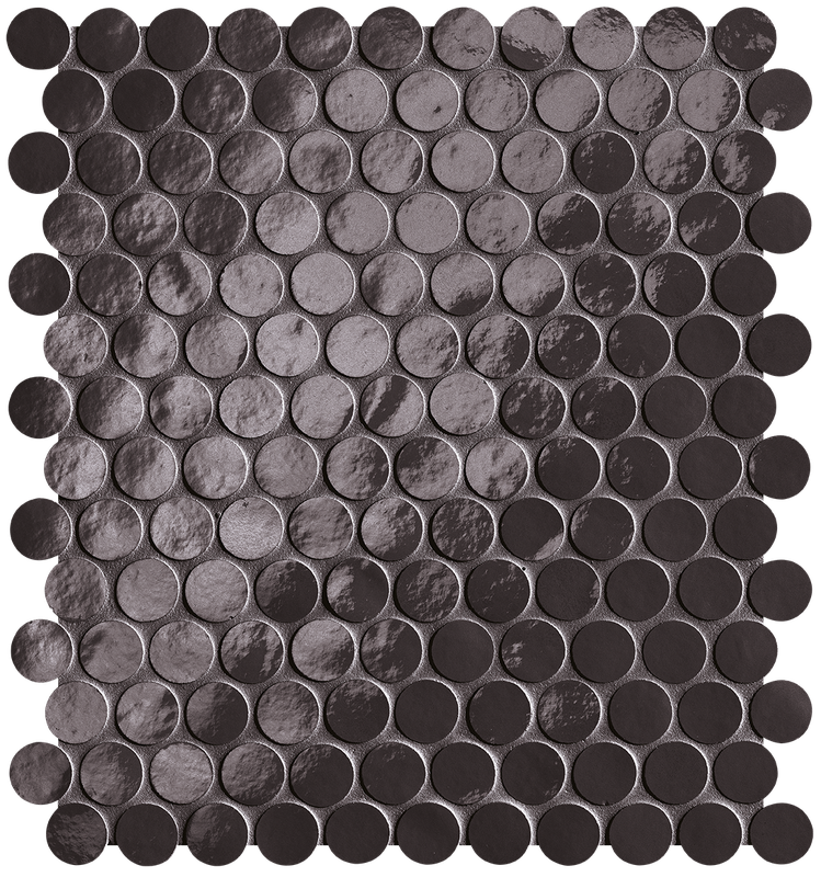 fROK Настенная Glim Lavagna Round Mosaico Brillante 29.5x32.5
