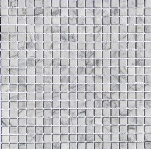 На стену Stone Bianco Carrara Tum 15x15х4 мм