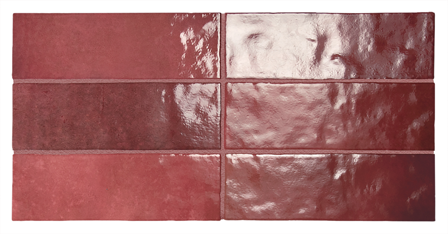 24467 На стену Artisan Burgundy 6.5x20 - фото 2