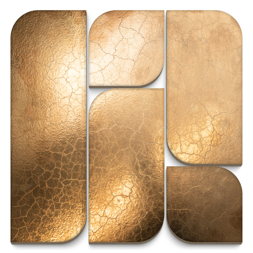 KMD3RIC016 Панно Силуэт Модульное металл глянцевый 30х30х1.6