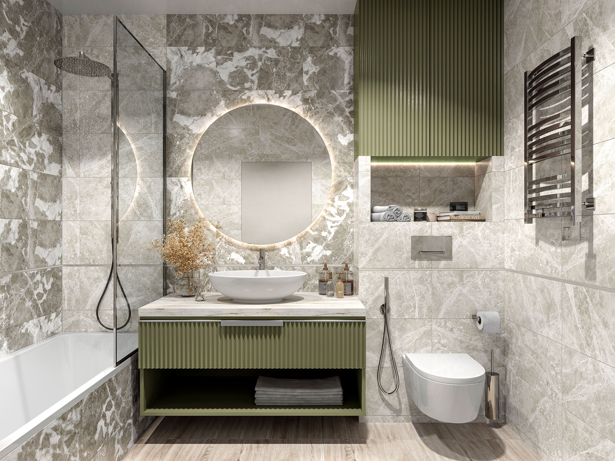 GT209VG На стену Action Светло-серый 30x60 - фото 7