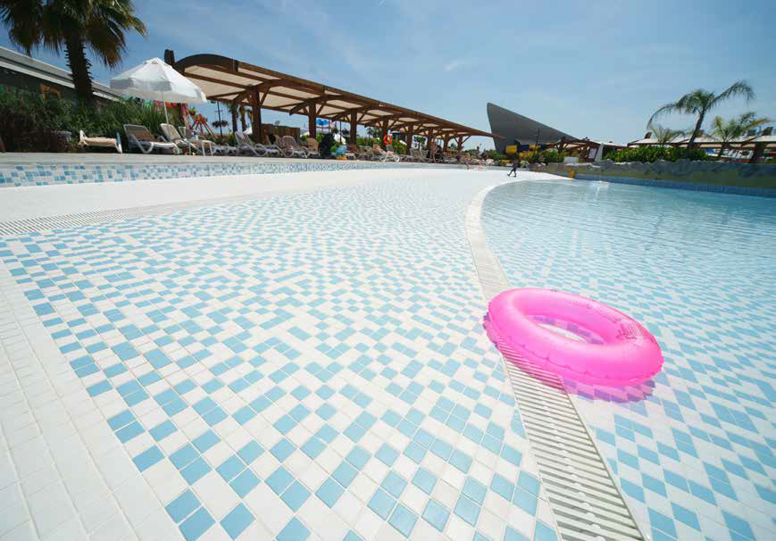 80056 На пол Porcelain Mosaic Yellow 5x5 30x30 - фото 3