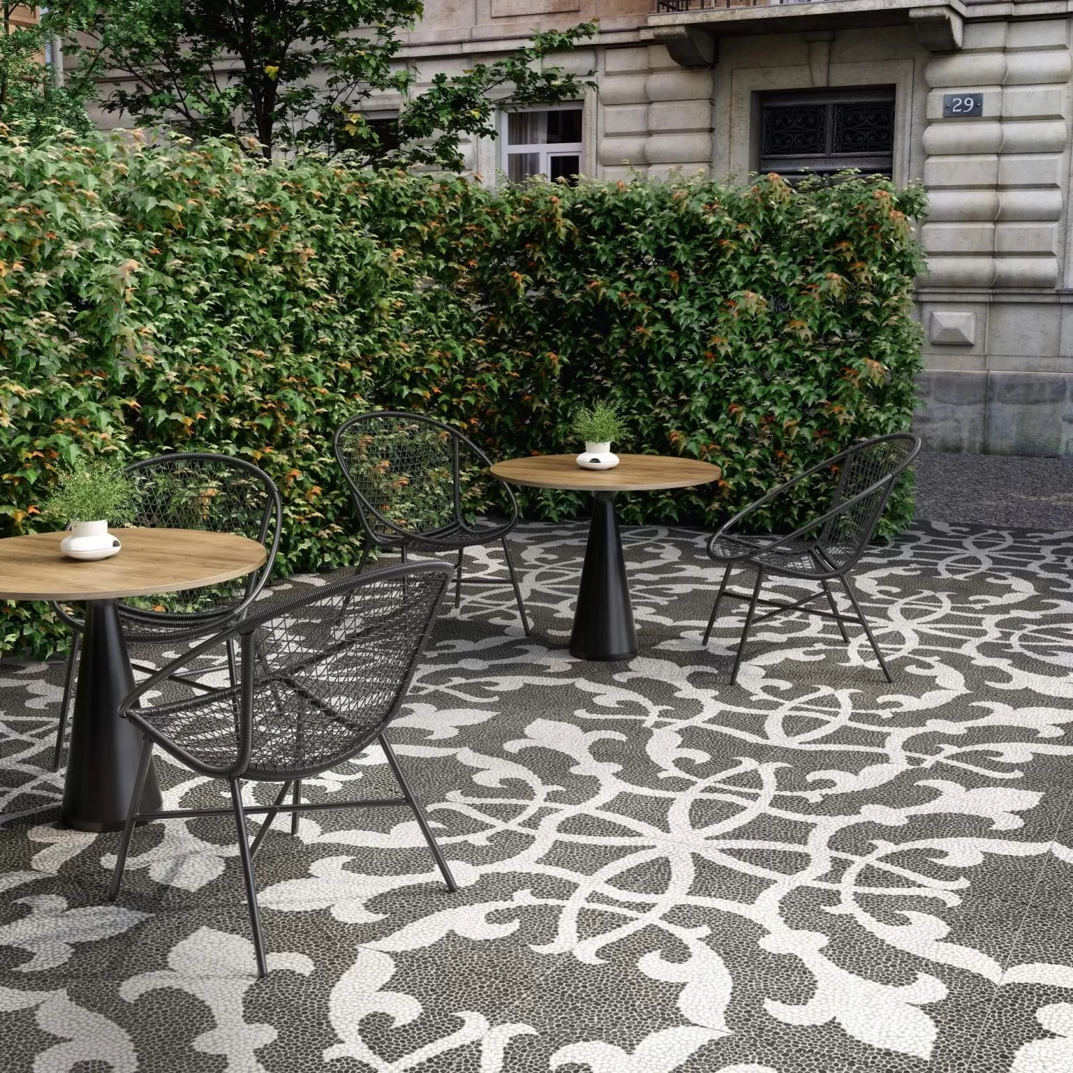 DD843300R На пол Багатти Белый чёрный обрезной - фото 7