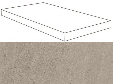 620070001126 Ступень Wise Silver Grey Scalino Angolare SX Lap 33x60