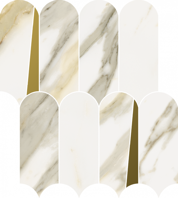 620110000230 На стену Stellaris Calacatta Gold Mosaico Elegant Lux 32.5x36.1