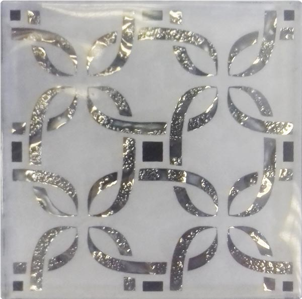 ВБ 06 Декоративная вставка Напольные вставки Ажур серый 6.6х6.6