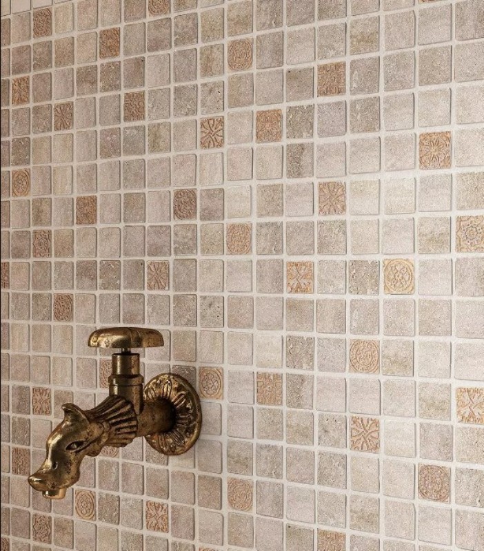 MBD003 На пол Риальто Антика 1 Мозаичный Бежевый Матовый - фото 7