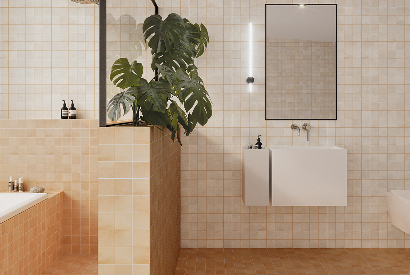 131370 На пол Raster Lines M Chalk 15x15 - фото 5