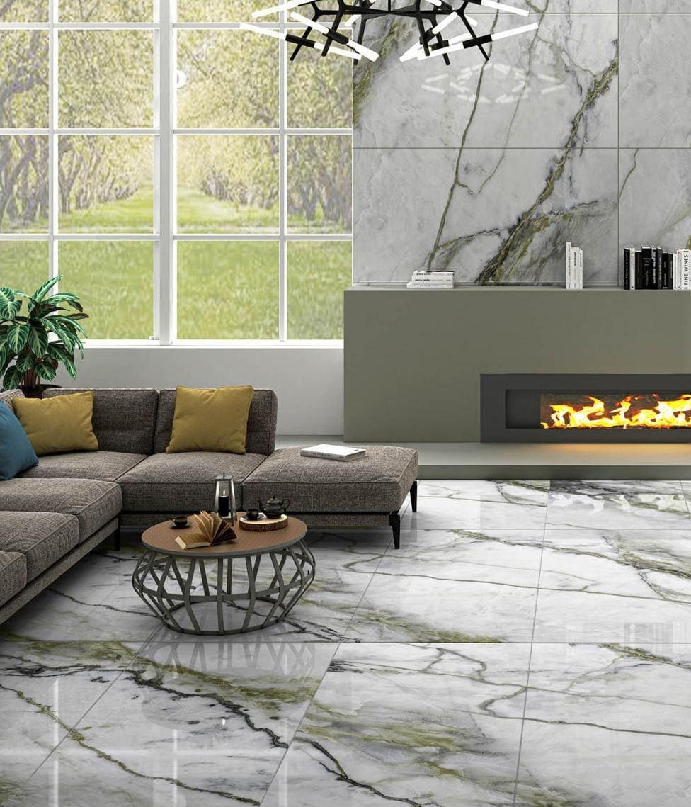 Напольный Porcelain Tile Anti Sky Ivory Polished 60x120 - фото 2