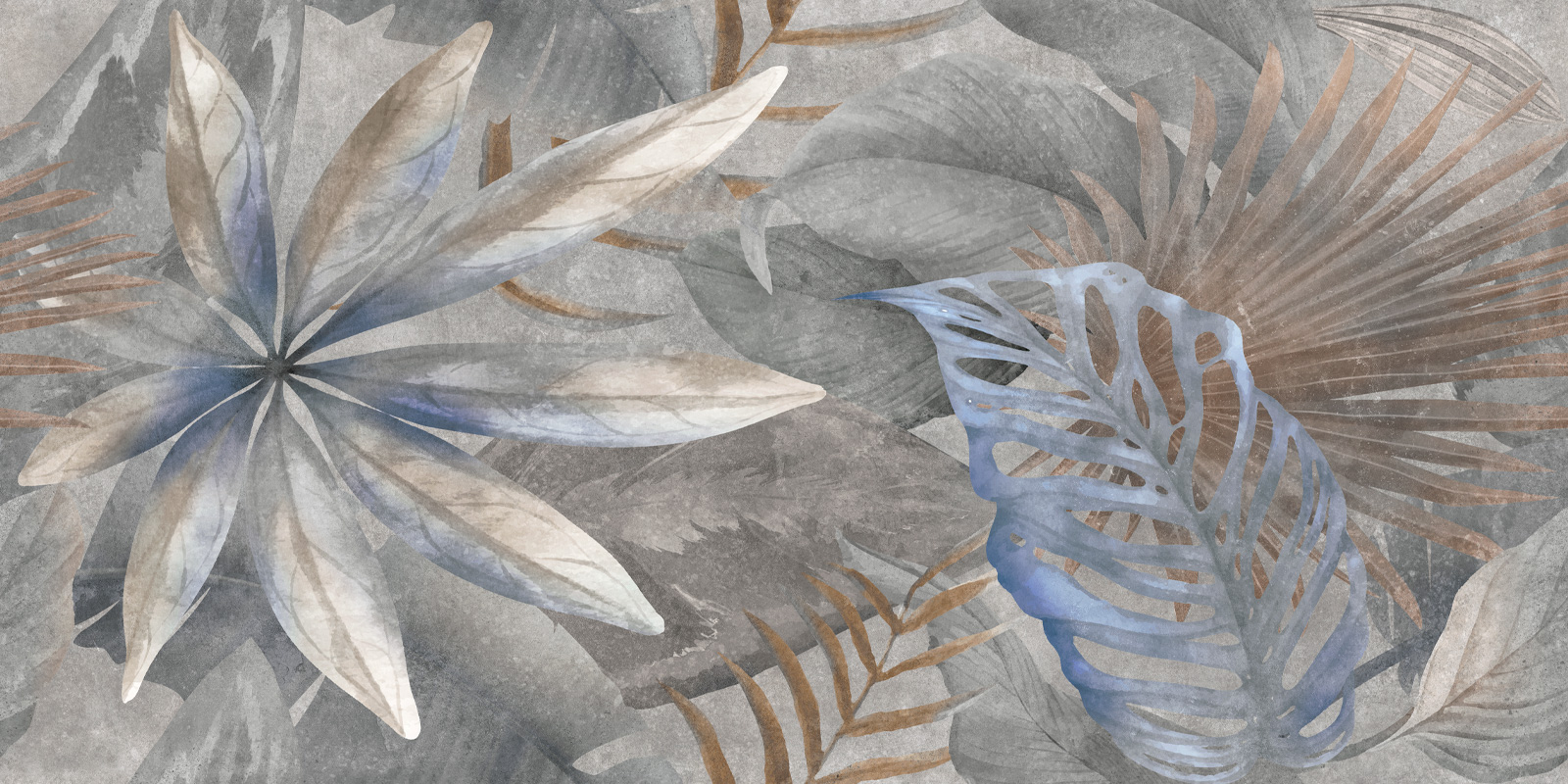 D120240G Декор Bahamas Floristry Dark матовый граниль 600x1200x9.5 - фото 6