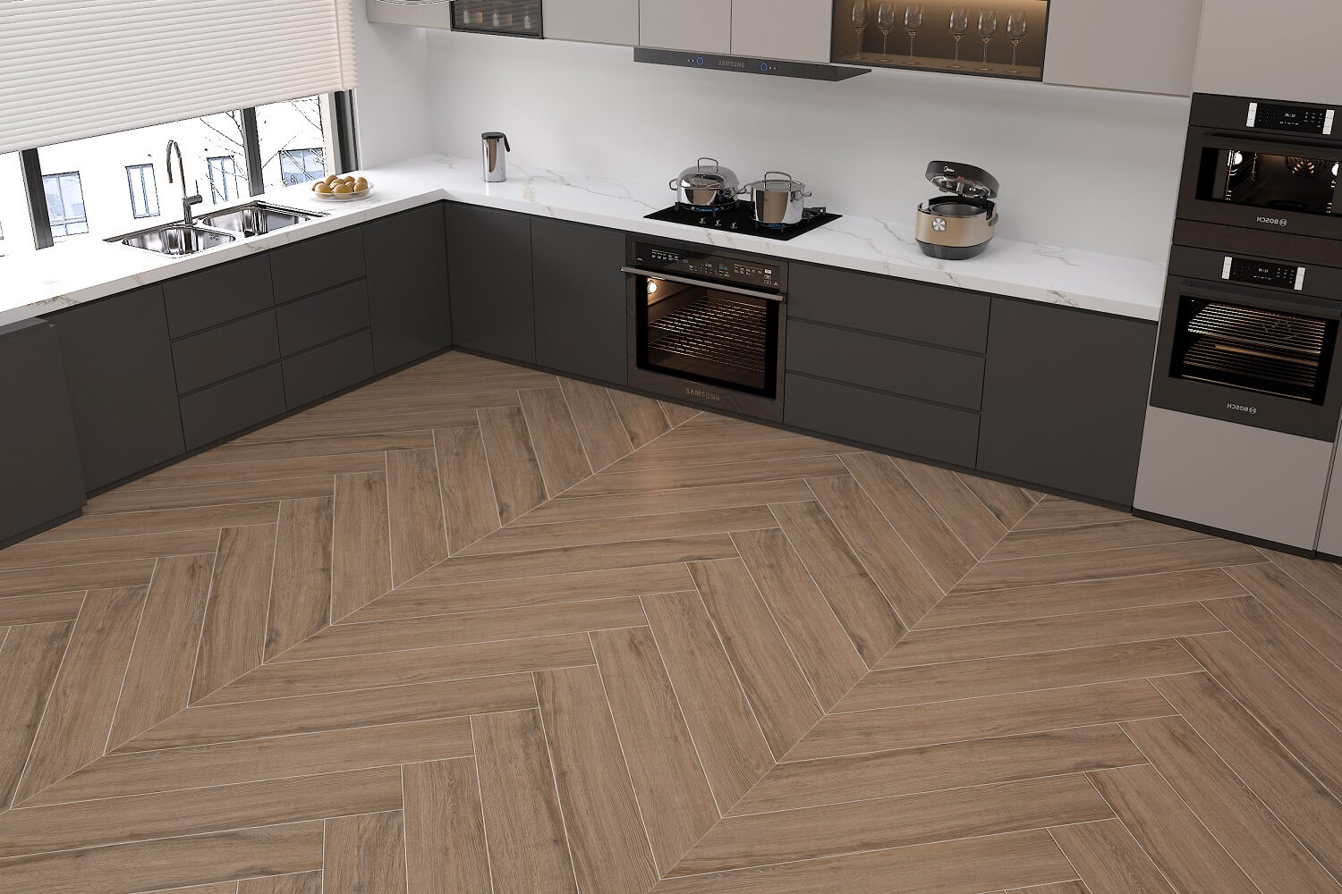 На пол Taptik Wood Beige Matt 20x120 - фото 7