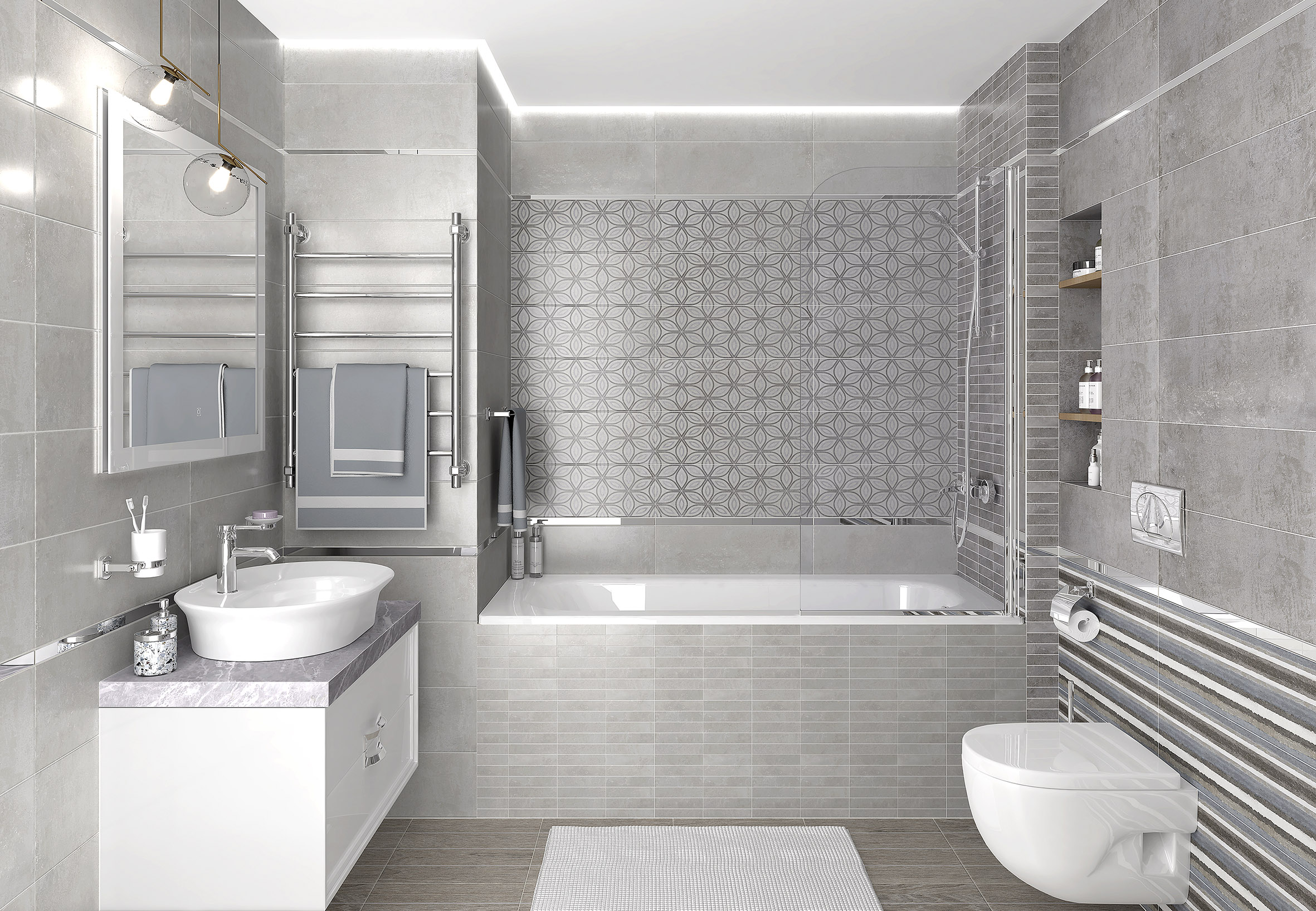 17-00-06-2481 На стену Craft Серый узор - фото 3