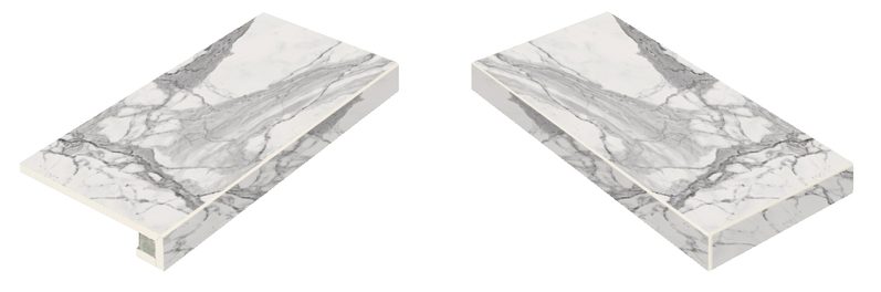 620070000629 Ступень Charme Evo Floor Project Статуарио 60 Угловая Правая Натуральная