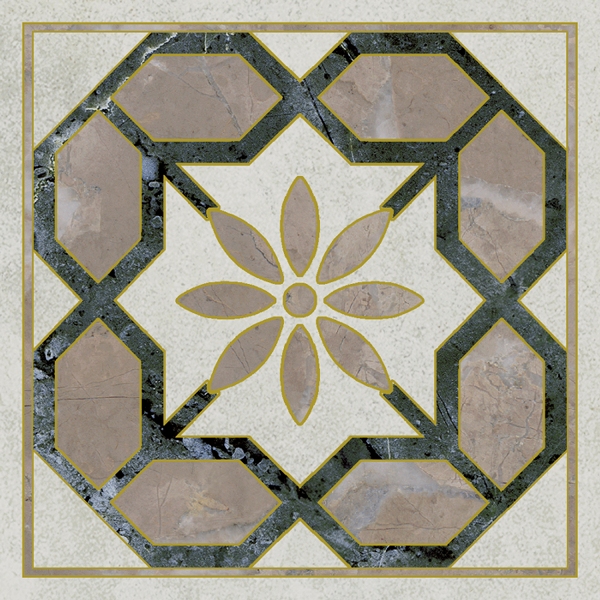 OS/A283/SG606220RL Декоративная вставка Серенада Вставка 1 Лаппатированный Обрезной 7.2x7.2 - фото 2