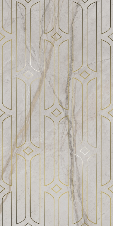 KMD3STA029BR Декор Ифран Серый светлый глянцевый обрезной 60x119.5x0.9 - фото 4