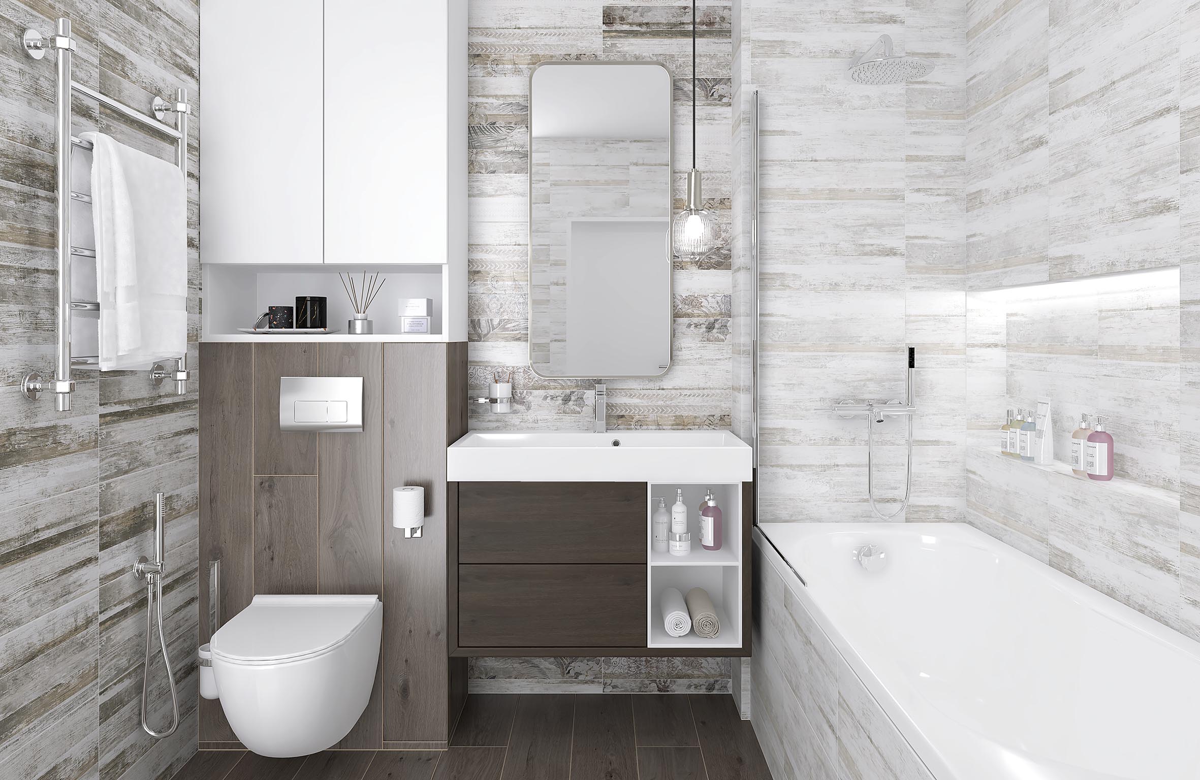 34100  На стену Next Серая узор - фото 3