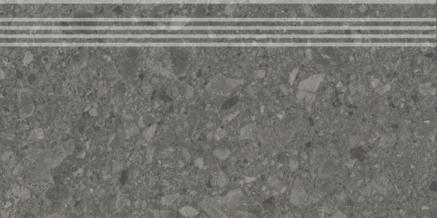 DD606220R/GR Ступень Чеппо ди Гре Антрацит матовый обрезной 30x60x0.9 - фото 4