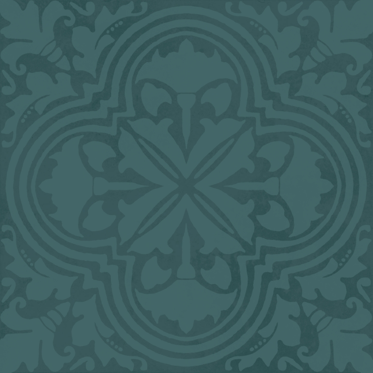 KMD3STA004BN Декор Фес Бирюзовый тёмный глянцевый 15x15x0.77 - фото 5