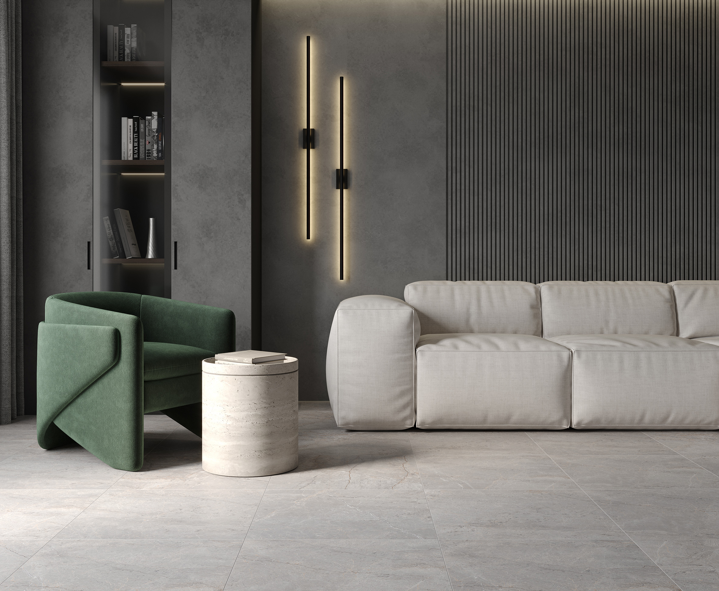 На пол Carved River Gray Карвинг 120 - фото 11