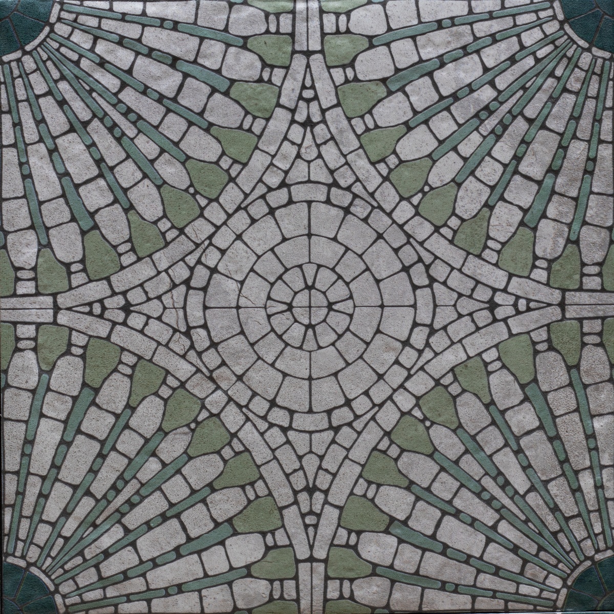 PT03811 На пол Carino Menta Mosaico 20x20