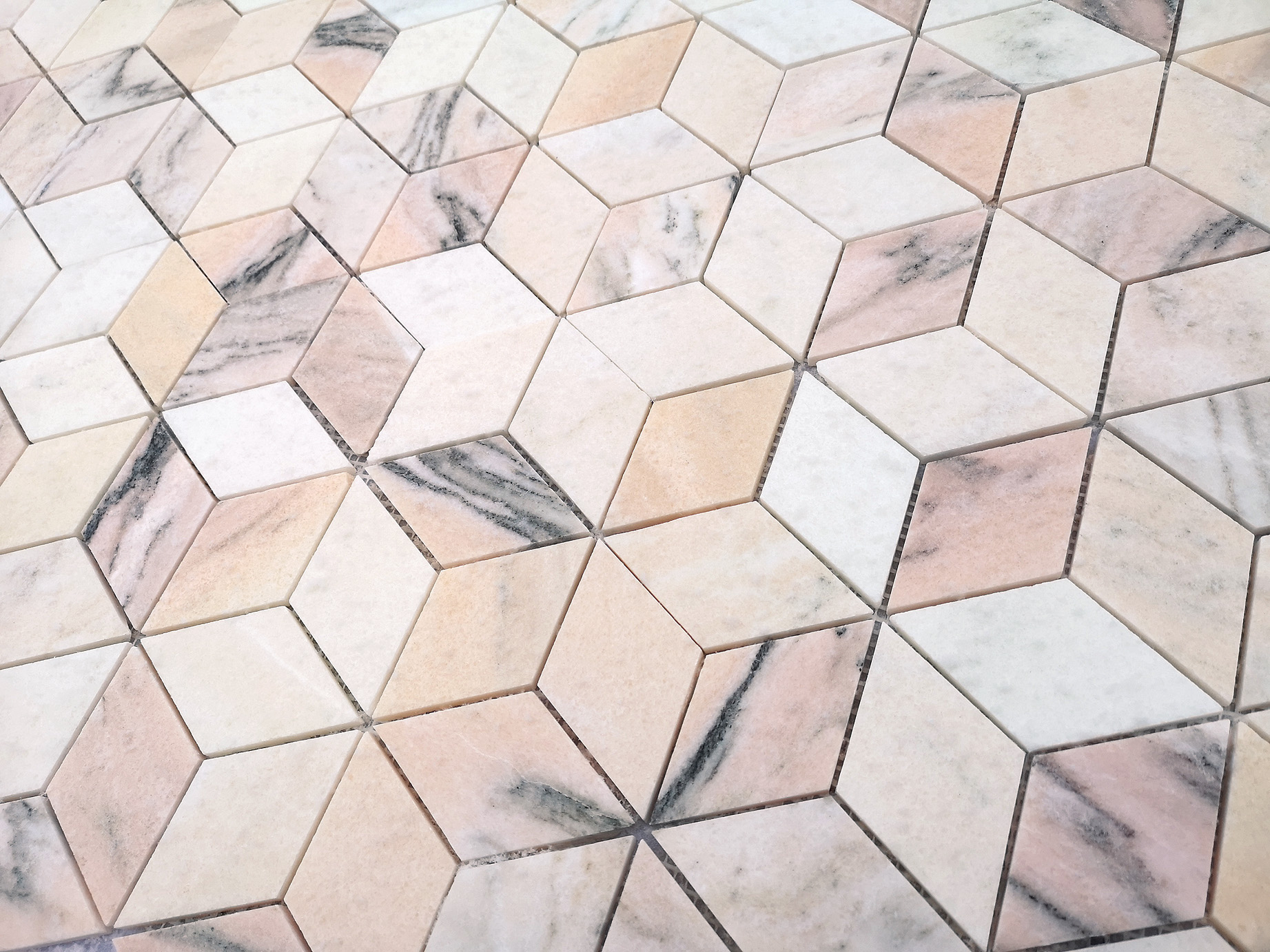 На пол Pietrine Rosa Salmone POL diamond 96x55x7 - фото 2