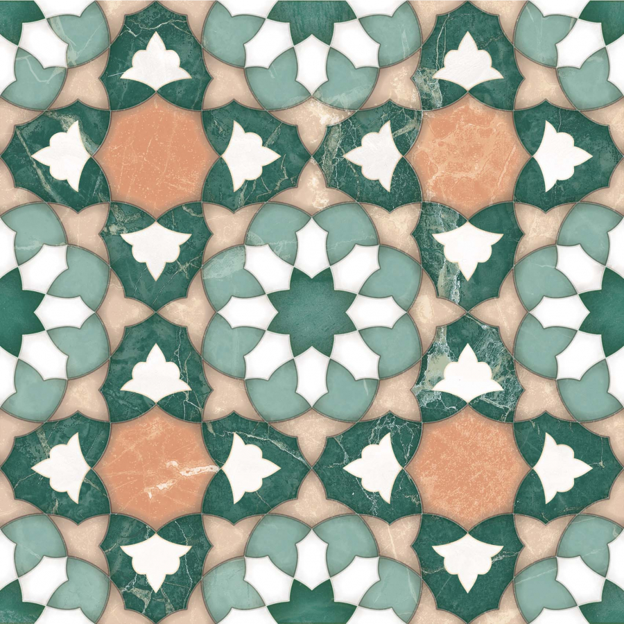 На пол Marrakech Zellige Kasbah 22.3x22.3