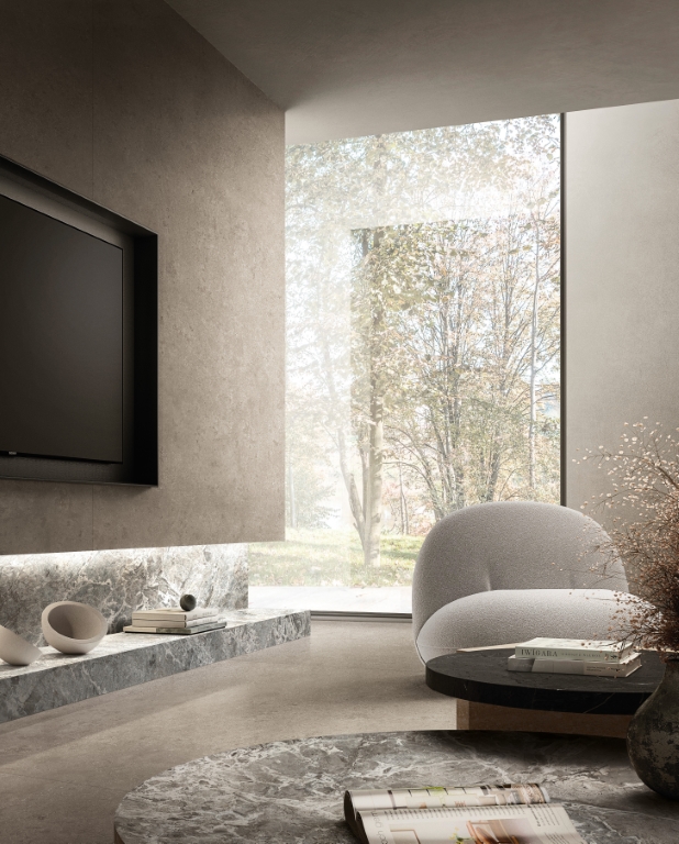 781136 На пол Authentic Luxe Pearl Travertine Matte 6mm 60x120 - фото 37